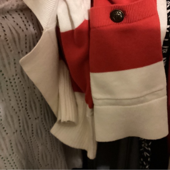 Nautical Ladies Red & White Striped Sweater XXL - Picture 7 of 10